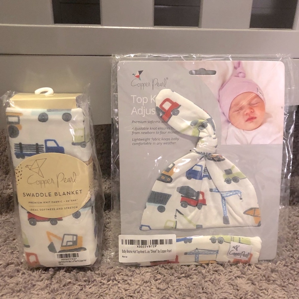 Copper pearl swaddle set